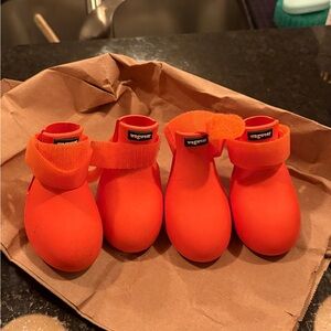 Orange Wagwear Dog Booties